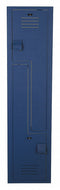 Bradley Deep Blue Wardrobe Z Locker, (1) Wide, (2) Tier Openings: 2, 15 in W X 15 in D X 60 in H - LK151560ZHV-203