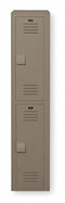 Bradley Toffee Wardrobe Locker, (1) Wide, (2) Tier Openings: 2, 15 in W X 18 in D X 72 in H - LK1518722HV-247