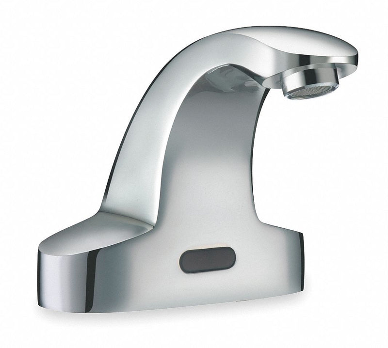Sloan Chrome, Mid Arc, Bathroom Sink Faucet, Motion Sensor Faucet Activation, 0.5 gpm - SF2300