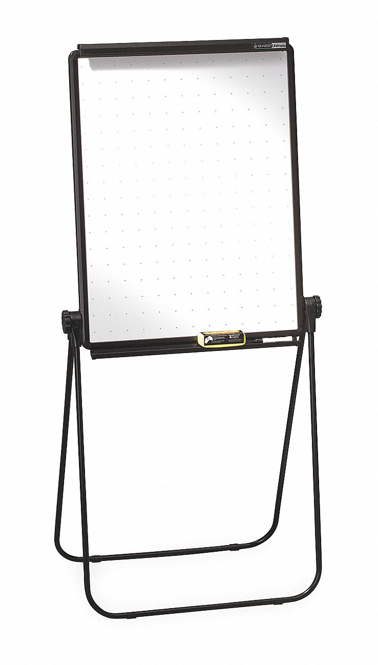 Quartet Gloss-Finish Melamine Dry Erase Board, Easel Mounted, Portable/Carry, 34