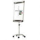Quartet Gloss-Finish Porcelain Dry Erase Board, Easel Mounted, Mobile/Casters, 41 inH x 27 inW, White - EU2000TE