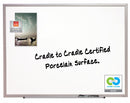 Quartet Gloss-Finish Porcelain Dry Erase Board, Wall Mounted, 48"H x 96"W, White - 2548