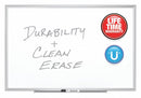 Quartet Gloss-Finish Porcelain Dry Erase Board, Wall Mounted, 48"H x 72"W, White - 2547