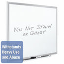 Quartet Gloss-Finish Porcelain Dry Erase Board, Wall Mounted, 48"H x 72"W, White - 2547