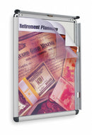 Quartet Sign Holder, Wall, 11x17, Alum, Silver - CF1711