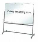 Quartet Gloss-Finish Melamine Dry Erase Board, Easel Mounted, Mobile/Casters, 48"H x 72"W, White - 3640TE