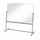 Quartet Gloss-Finish Melamine Dry Erase Board, Easel Mounted, Mobile/Casters, 48"H x 72"W, White - 3640TE
