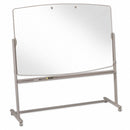 Quartet Gloss-Finish Melamine Dry Erase Board, Easel Mounted, Mobile/Casters, 48"H x 72"W, White - 3640TE