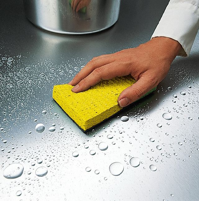 3M 6 in x 3 5/8 in Cellulose, Synthetic Fiber Scrubber Sponge, Green, Yellow, 20PK - 74