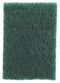 3M 6 in x 9 in Synthetic Fiber Scouring Pad, Green, 20PK - 96