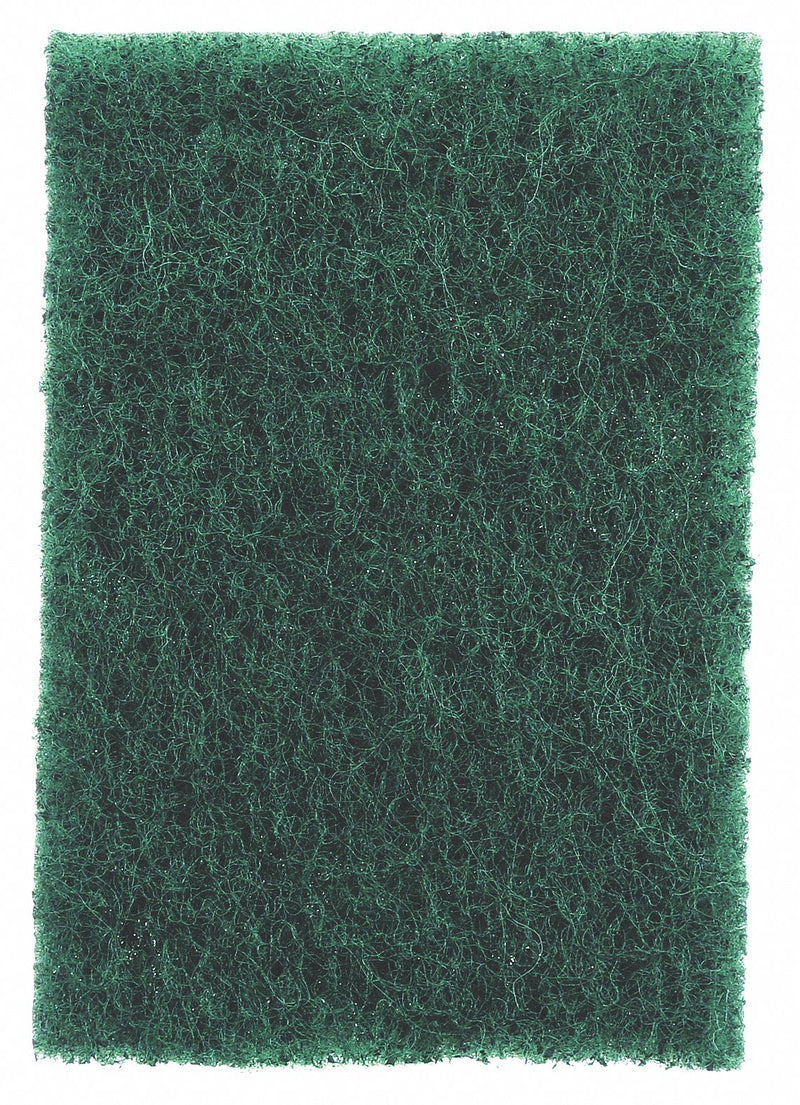 3M 6 in x 9 in Synthetic Fiber Scouring Pad, Green, 20PK - 96