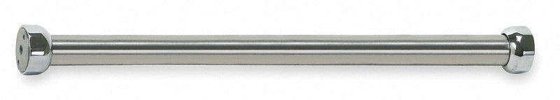 Top Brand 60 inL x 1 inD Chrome Plated Shower Rod, Includes: Mounting Hardware - 2VAL9