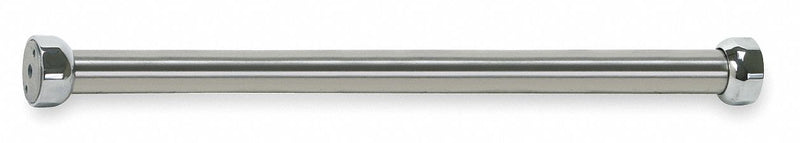 Top Brand 60 inL x 1 inD Chrome Plated Shower Rod, Includes: Mounting Hardware - 2VAL9