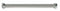 Top Brand 72 inL x 1 inD Chrome Plated Shower Rod, Includes: Mounting Hardware - 2VAN1