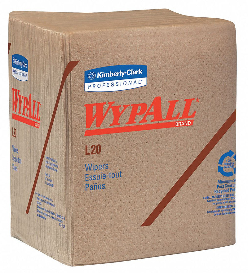 Wypall Brown LDC (Light Dry Crepe) Disposable Wipes, Number of Sheets 68, Package Quantity 12 - 47000