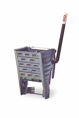 Tough Guy Side Press Mop Wringer, Silver, Steel, 20 to 40 oz Mop Capacity - 2W316