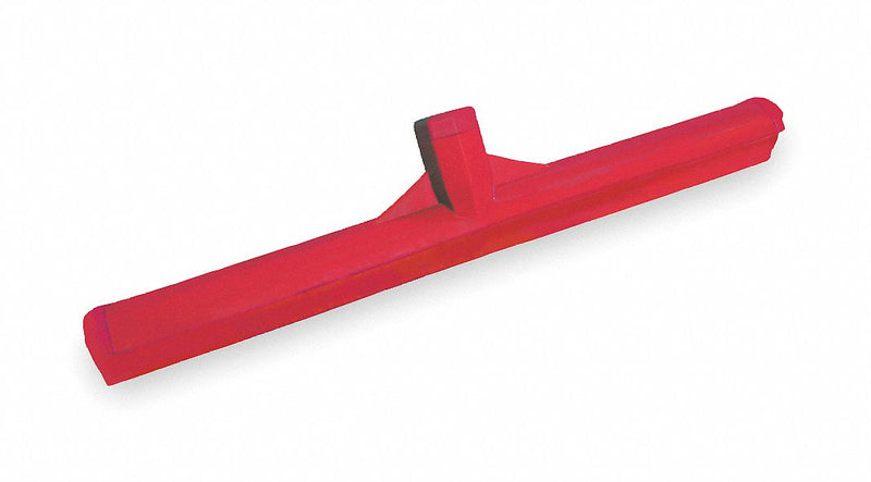 Tough Guy 24 inW Straight TPE Rubber Floor Squeegee Without Handle, Red - 2XKU8