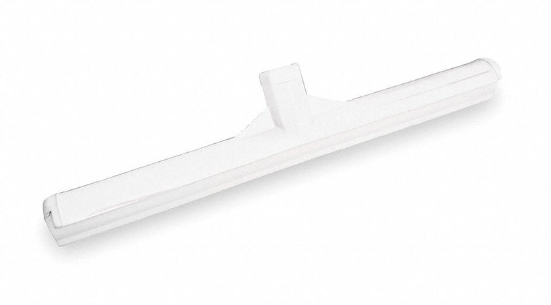 Tough Guy 16 inW Straight TPE Rubber Floor Squeegee Without Handle, White - 2XKU4