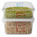 Rubbermaid 8 3/4 in" x 8 7/8 in" x 4 3/4 in" Co-Polyester Space Saving Storage Container, Clear - FG630400CLR