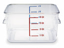 Rubbermaid 8 3/4 in" x 8 7/8 in" x 4 3/4 in" Co-Polyester Space Saving Storage Container, Clear - FG630400CLR