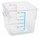 Rubbermaid 8 3/4 in" x 8 7/8 in" x 6 15/16 in" Co-Polyester Space Saving Storage Container, Clear - FG630600CLR