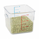 Rubbermaid 8 3/4 in" x 8 7/8 in" x 6 15/16 in" Co-Polyester Space Saving Storage Container, Clear - FG630600CLR