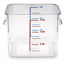 Rubbermaid 8 3/4 in" x 8 7/8 in" x 6 15/16 in" Co-Polyester Space Saving Storage Container, Clear - FG630600CLR