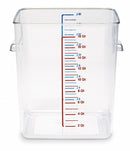 Rubbermaid 11 3/4 in" x 10 1/2 in" x 11 15/16 in" Co-Polyester Space Saving Storage Container, Clear - FG631800CLR