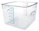 Rubbermaid 11 3/4 in" x 10 1/2 in" x 7 3/4 in" Co-Polyester Space Saving Storage Container, Clear - FG631200CLR