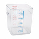 Rubbermaid 11 3/4 in" x 10 1/2 in" x 11 15/16 in" Co-Polyester Space Saving Storage Container, Clear - FG631800CLR