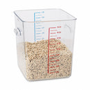Rubbermaid 11 3/4 in" x 10 1/2 in" x 11 15/16 in" Co-Polyester Space Saving Storage Container, Clear - FG631800CLR