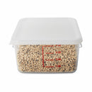 Rubbermaid 8 3/4 in" x 8 3/8 in" Polyethylene Space Saving Container Lid, White - FG650900WHT