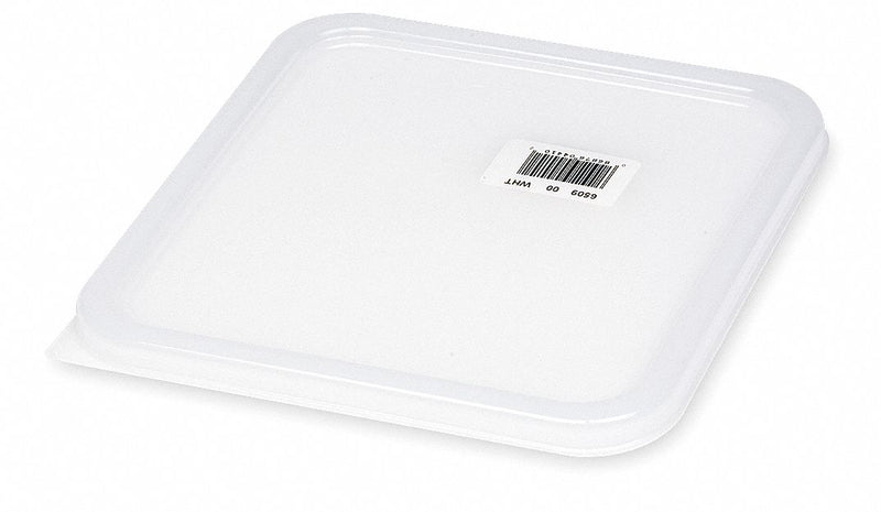 Rubbermaid 11 5/8 in" x 10 1/2 in" Polyethylene Space Saving Container Lid, White - FG652300WHT
