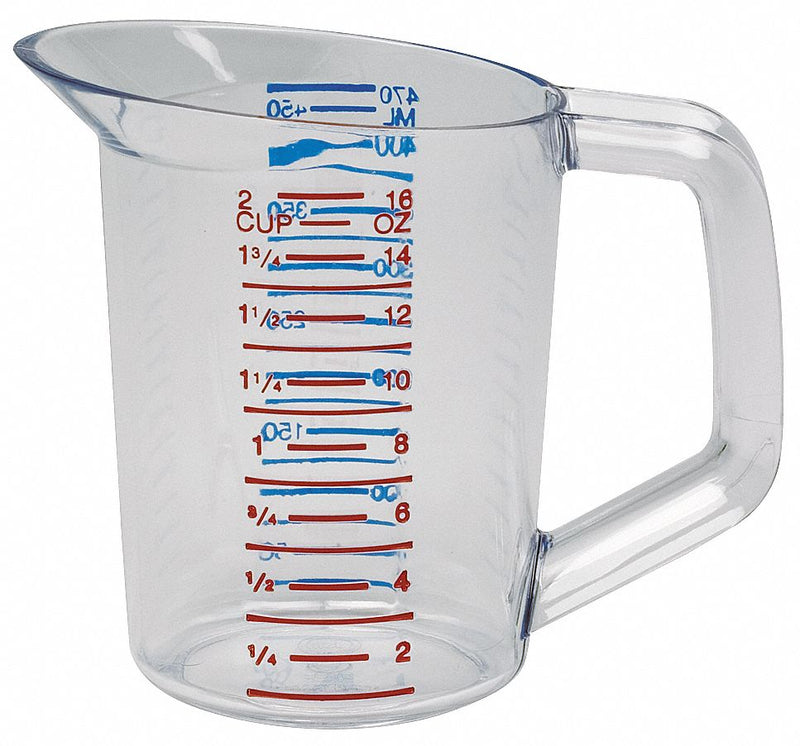 Rubbermaid Measuring Cup, 1 pt. Capacity, BPA Free Polycarbonate, Clear - FG321500CLR