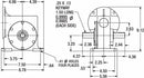 Dayton Standard Cast Iron C-Face Speed Reducer, Double Output, 679 lb. Overhung Load - 2Z152
