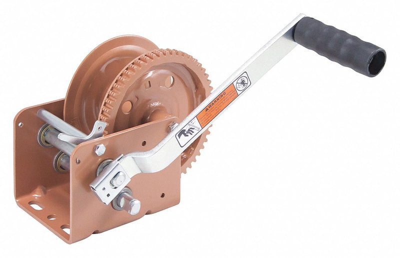Dutton-Lainson 6 7/8 inH Pulling Hand Winch with 1,800 lb 1st Layer Load Capacity; Brake Included: No - DL1800A