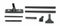 Dayton Shop Vacuum Accessory Kit, For Hose Diameter 1-1/4" - 2Z976
