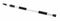 Tough Guy Flow Thru Handle, Screw On Mop Connection Type, Silver, Aluminum, 36 to 62" Handle Length - 2ZPA3