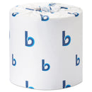 Boardwalk Office Packs Standard Bathroom Tissue, Septic Safe, 2-Ply, White, 350 Sheets/Roll, 48 Rolls/Carton - BWK6148