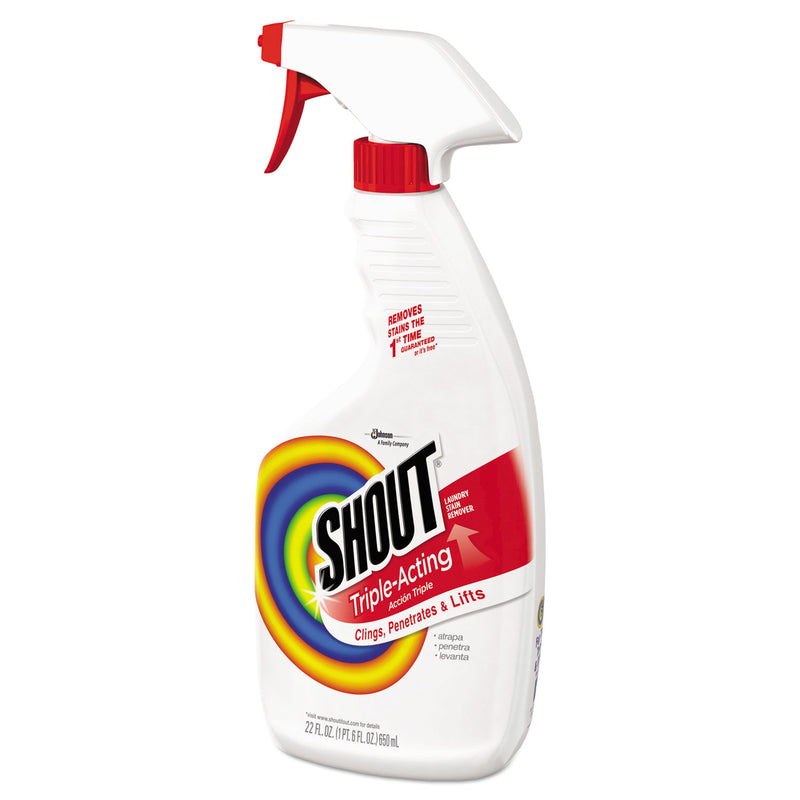 Shout Laundry Stain Remover, 22Oz Spray Bottle, 12/Carton - SJN652463
