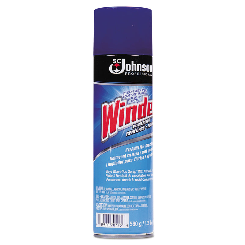 Windex Glass Cleaner With Ammonia-D, 20Oz Aerosol, 12/Carton - SJN696501