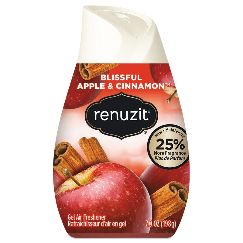 Renuzit Adjustables Air Freshener, Blissful Apples And Cinnamon, 7 Oz Cone, 12/Carton - DIA03674