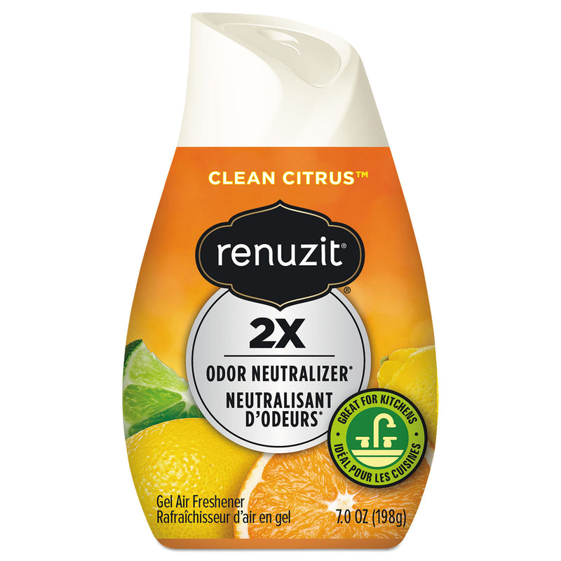 Renuzit Adjustables Air Freshener, Citrus Sunburst, 7 Oz Cone, 12/Carton - DIA35000CT