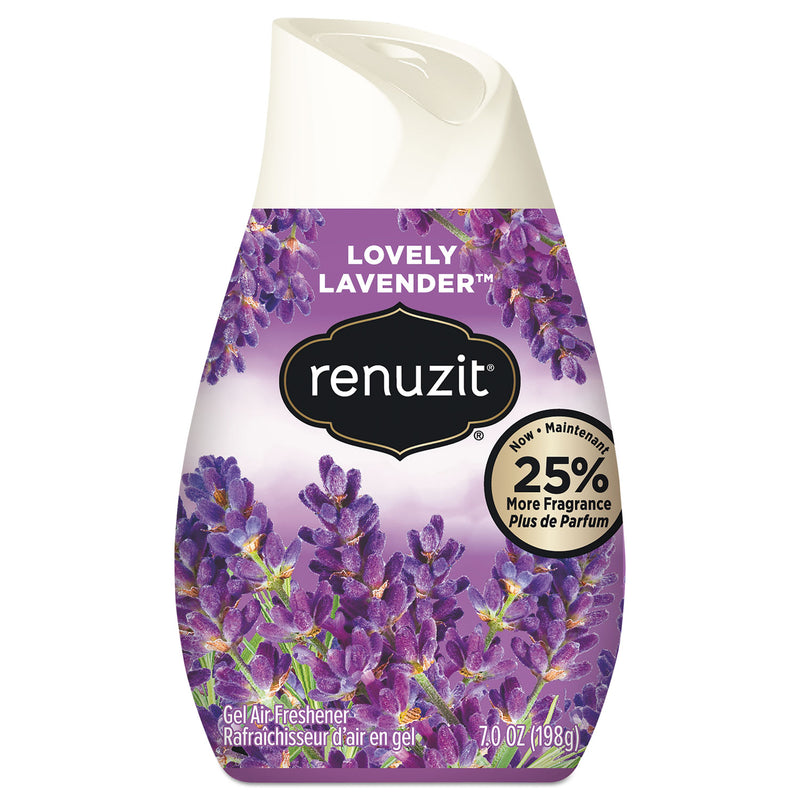 Renuzit Adjustables Air Freshener, Lovely Lavender, Solid, 7 Oz, 12/Carton - DIA35001CT
