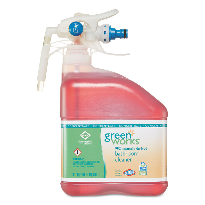 Green Works Bathroom Cleaner Concentrate, 101 Oz Bottle, 2/Carton - CLO31752