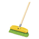 Rubbermaid Synthetic-Fill Wash Brush, 10" Yellow Plastic Block - RCP9B72GRE