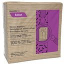 Cascades Select Dinner Napkins, 1-Ply, 16 X 15 1/2, Natural, 250/Pack, 12 Packs/Carton - CSDN055