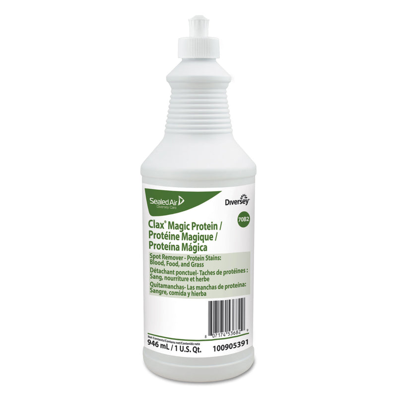 Diversey Clax Magic Protein, Liquid, 32 Oz, 6/Carton - DVO100905391