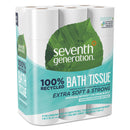 Seventh Generation 100% Recycled Bathroom Tissue, Septic Safe, 2-Ply, White, 240 Sheets/Roll, 24/Pack - SEV13738