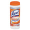 Lysol Kitchen Pro Antibacterial Wipes, Citrus, 7X8, White, 30/Canister, 6 Cans/Carton - RAC96268